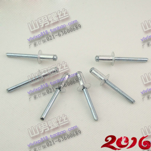 环保铝制抽芯铆钉铝拉钉 装潢钉 拉铆钉 抽芯铆钉 规格4.8*L