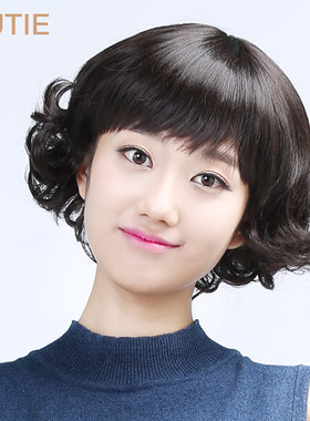 娇滴滴甜美风韩国高温丝梨花头