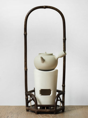 凉炉架紫竹架凉炉台竹白日本茶棚