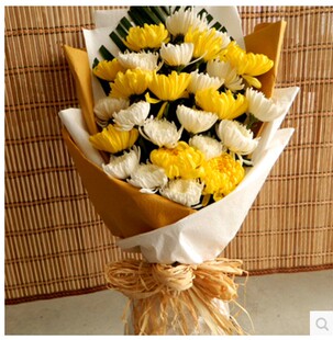 东营清明节鲜花广饶利津扫墓用菊花东营祭奠用菊花花束免费送货