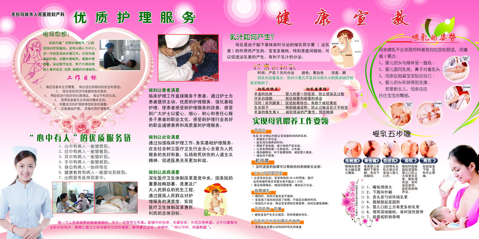 海报印制667素材262医院妇产科健康知识宣教栏