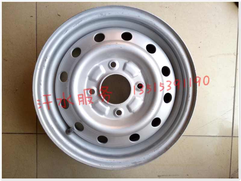 福雷沃路麒老年代步观光电动四轮车配件前后轮毂钢圈155/65R13