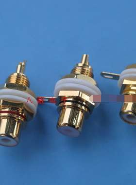 发烧音响功放输入 纯铜台湾RCA座 莲花插座 台湾JINRUH JR0581