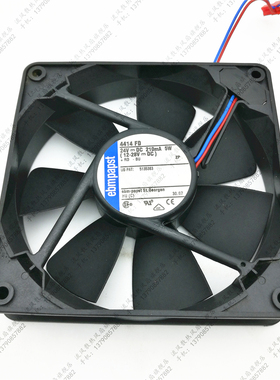 原装德国ebmpapst 12025 24V 5W 4414FD 2线双滚珠变频器风扇12CM
