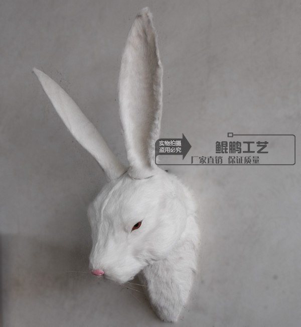 动物头兔子头壁挂壁饰欧式家居创意墙饰挂饰别墅酒吧墙面装饰品