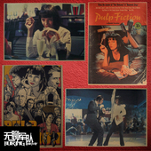 低俗小说pulp fiction电影牛皮纸海报装 饰画酒吧照片相框墙昆汀