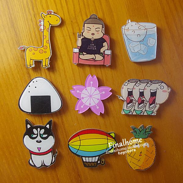 原宿风表情包哈士奇卡通动漫徽章