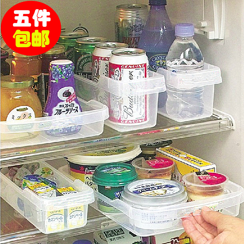 日本冰箱收纳盒分隔收纳框冰箱收纳筐冷藏整理盘套装整理盒 收纳整理 其他收纳盒 原图主图