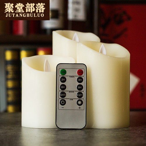 摇摆电子浪漫风仿真led蜡烛灯