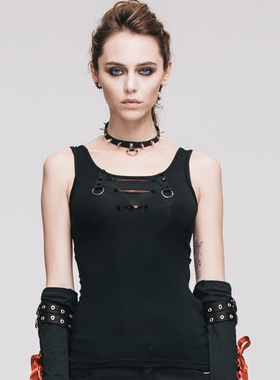 ╋魔叹╋ DEVIL FASHION 英伦街头朋克PUNK无袖背心T哥特 TTP224