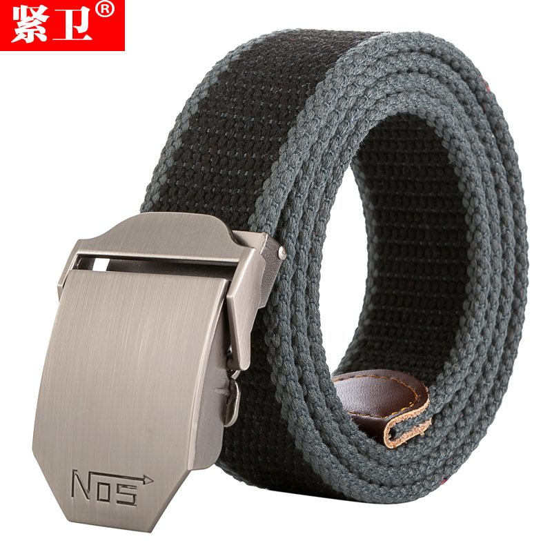 緊衛(wèi) 男士自動(dòng)扣皮帶  青年休閑編織牛仔褲帶  韓版學(xué)生帆布腰帶