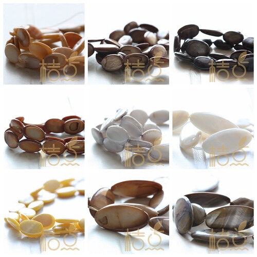 diy耳环项链配饰圆片贝壳珠