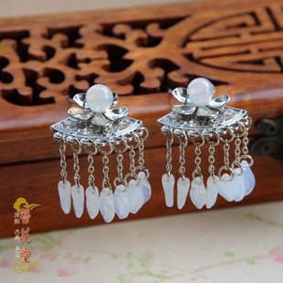 【簪花堂】捷克琉璃簪子花千骨同款步摇汉服小清新配饰小骨头套装