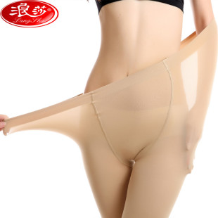 冬季浪莎胖MM大码款式踩脚天鹅绒黑色加厚隐形性感连裤袜丝袜加大