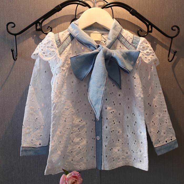 Chemise fille à manche longue - Ref 2086826 Image 1