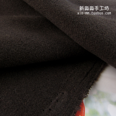 深咖啡色大衣双面绒秋冬服装布料
