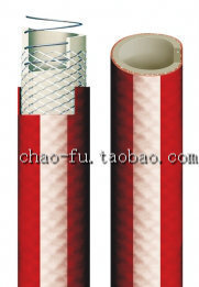 热卖红色PP钢丝加强聚酯纤维网柔软醋牛奶酒水性食品抽吸软管PF50