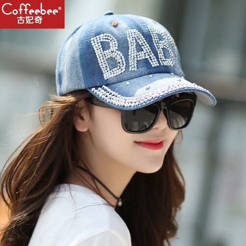 牛仔带钻帽子价格 牛仔带钻帽子图片 星期三