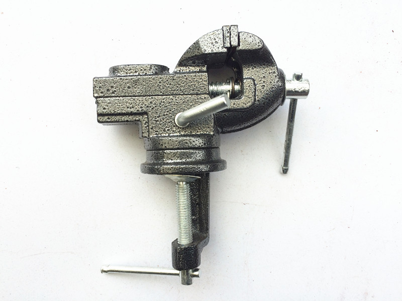 迷你桌虎钳 小型桌虎钳 小台钳DIY 360度旋转 50mm~60