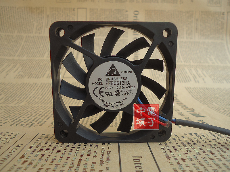 台达DELTA60*60*10MM 6010 12V 0.18A EFB0612HA散热风扇