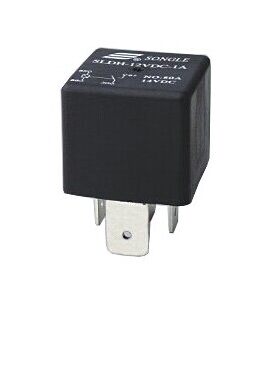 松乐汽车继电器 SLDH-12VDC-1C 一组转换5脚 不带安装柄