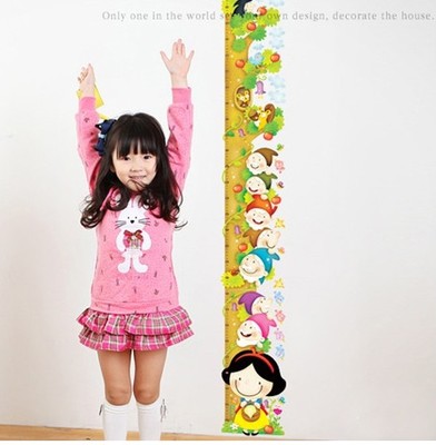 进口身高尺可移除夜光贴纸包邮