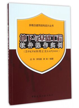 地下与基础工程软件操作实例(含PKPM和理正及SAP20