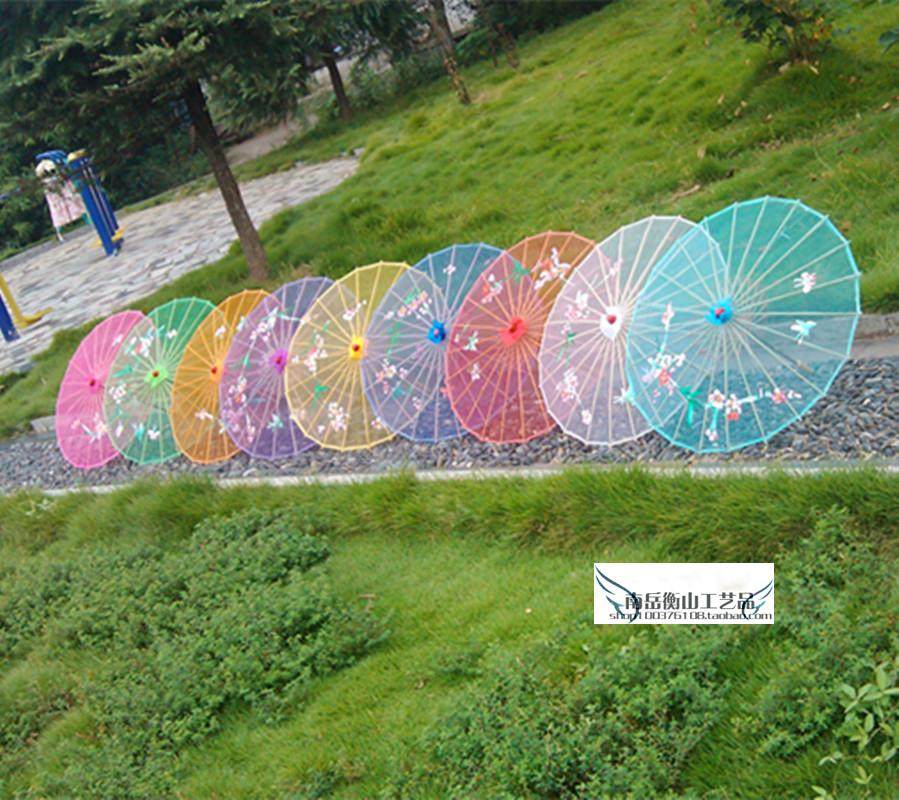 舞蹈伞娟纱伞透明伞广场舞古代伞