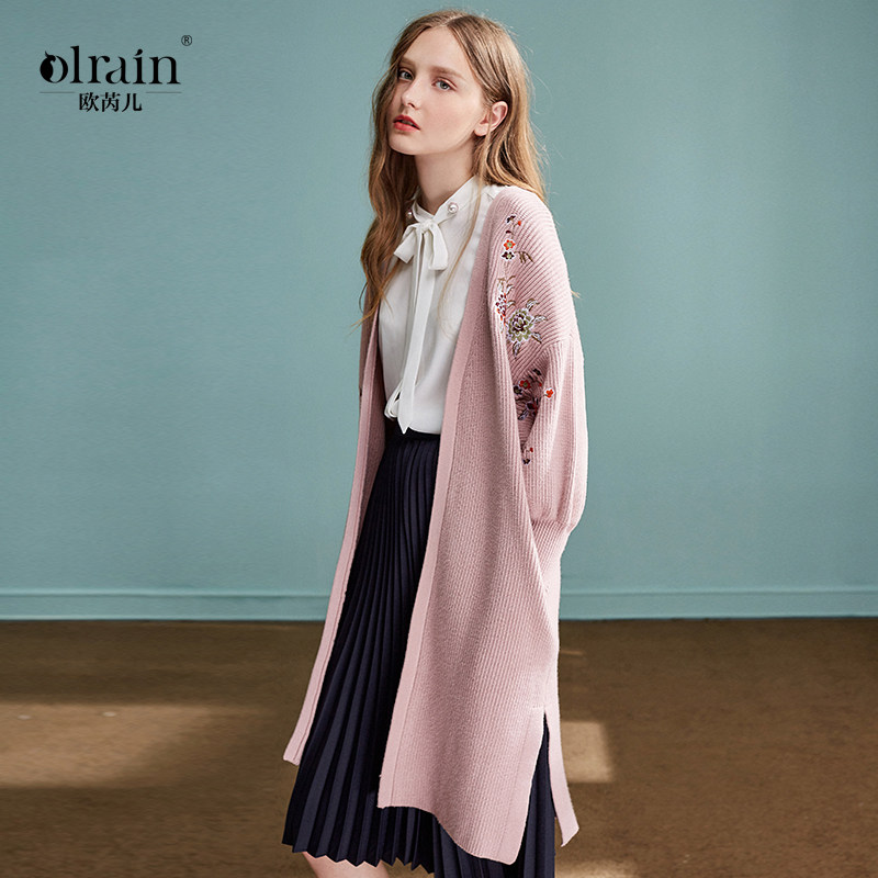 Ruir's Spring Clothes 2019 Women's wear Harajuku wind sweater coat Mid length version Embroidery knitting Cardigan Sun shirtin the Women's clothing/Boutique , Sweaters  category - from Buy2taobao.com to provide professional Taobao agent buy service