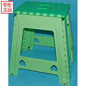 大号塑料折叠凳高40CM塑料凳 休闲便携式加厚塑料椅子 户外钓鱼凳