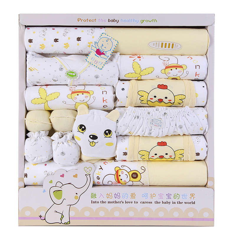 Coffret cadeau pour bébé - vêtements coton en coton biologique - Ref 1953484 Image 4