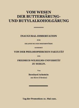 【预订】Vom Wesen Der Buttersaure- Und Butyl...