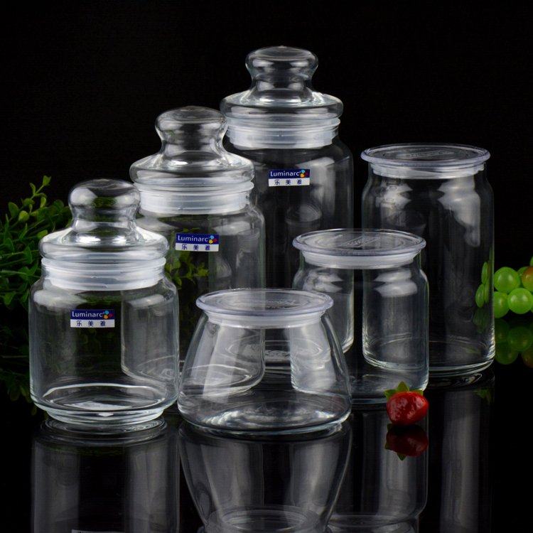 包邮利比正品密封罐Libbey杂粮防潮储物罐玻璃瓶茶叶坚果罐奶粉罐