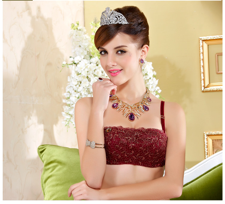 嘉莉诗品牌戴安娜内衣正品2900b5聚拢侧收胸罩抹胸防走光薄款文胸