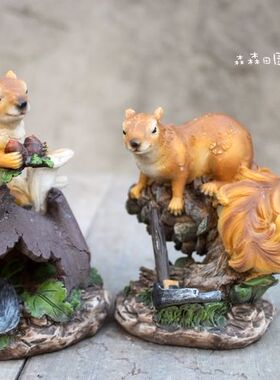 样品美式乡村风彩绘立体工艺摆件