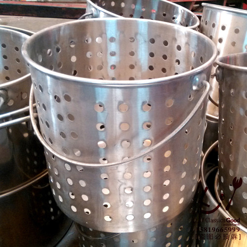 不锈钢消毒桶漏桶油炸桶冲孔沥水