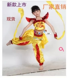 学生表演服装 哪咤舞台演出服 儿童古装舞蹈造型服 武术练功服