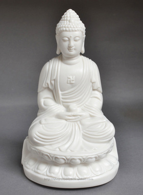 佛像工艺品白瓷小如来人物雕塑