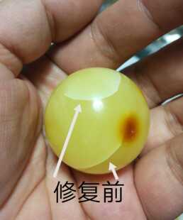 破损琥珀蜜蜡修补摆件吊坠各种珠子打孔爆裂断裂手工无痕修理 新品