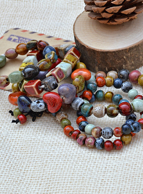 新品景德镇陶瓷珠子复