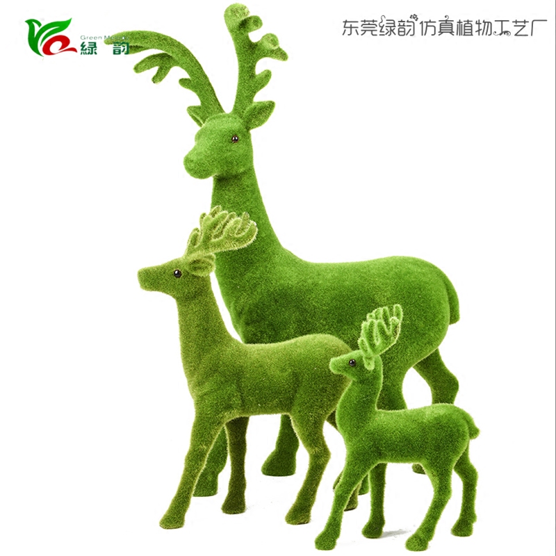 青苔森林系列小动物路引装饰摆件