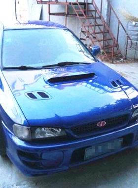 斯巴鲁WRX GC8改装包围套件子弹镜前杠bumper尾翼 翼豹topmix正品