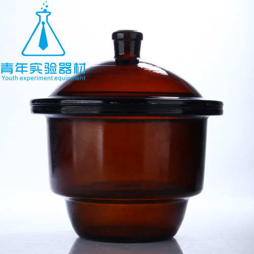 实验室器材 玻璃仪器 密封 棕色 干燥器 210mm 附磁板