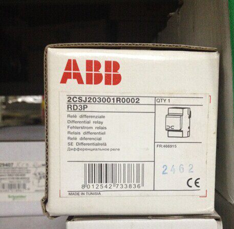 询价全新原装ABB剩余电流监视器 RD3P 额定电压 230-400V AC;1011