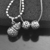 泰银 925纯银 曼谷银手工宝葫芦幸运花如意锦绣路路通吊坠diy配件