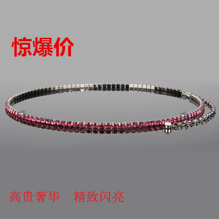 韩版水钻百搭风肚皮舞女士腰带