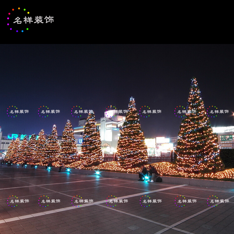 名样圣诞装饰LED大型圣诞树商场酒店商业街圣诞树装饰1.8米圣诞树