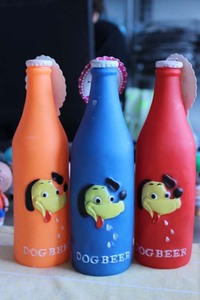 包邮 包邮宠物发声玩具 发声啤酒瓶玩具 卡通 猫狗响声玩具 包邮