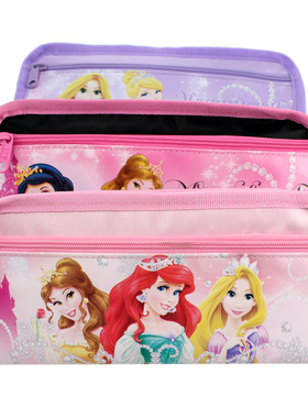 迪士尼公主笔袋儿童文具袋 学生卡通 多功能铅笔袋P65031