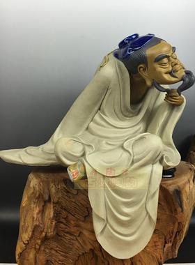 陶瓷工艺品石湾公仔家居装饰品礼品客厅书房人物招财摆件品茶促销